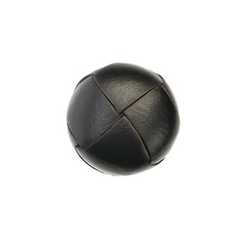 Image of Buttons 20mm - Leather Padded Black