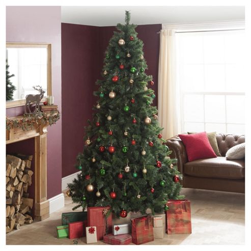 Image of Festive Princess Green Pine Christmas Tree, 8ft