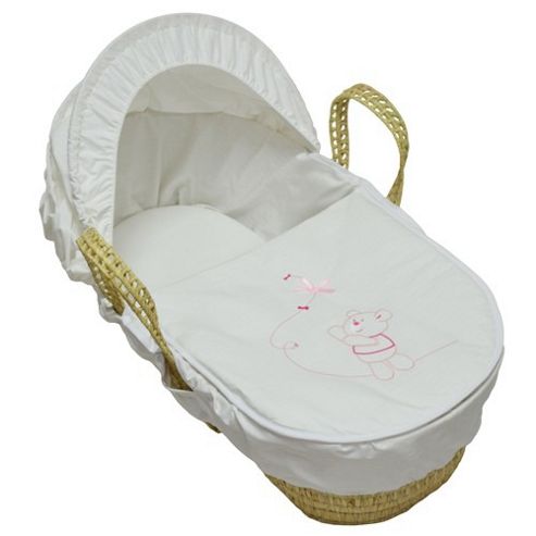 Image of Preciouslittleone Moses Basket (teddy Kite Pink)