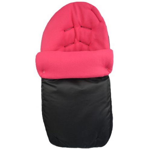 Image of Preciouslittleone Car Seat Footmuff (black/cerise)
