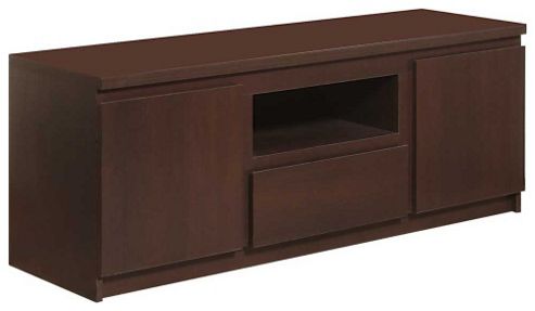 Image of Ultimum Pello 2 Door 1 Drawer Mahogany Tv Stand