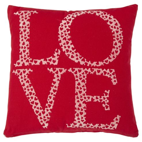 Image of Flocked Love Cushion
