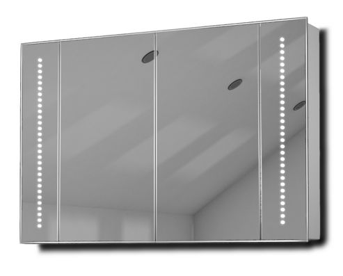 Image of Bluetooth Audio Demist Bathroom Cabinet With Shaver Socket & Sensor K75aud
