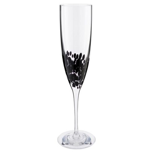 Image of Handmade Champagne Flute, Studio Black