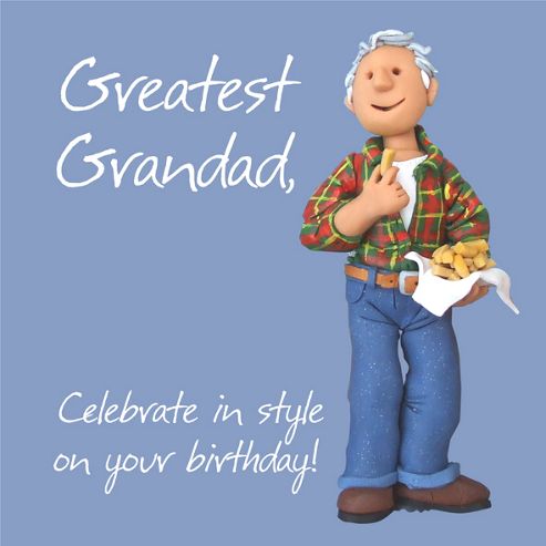 Image of Holy Mackerel Greatest Grandad Greetings Card
