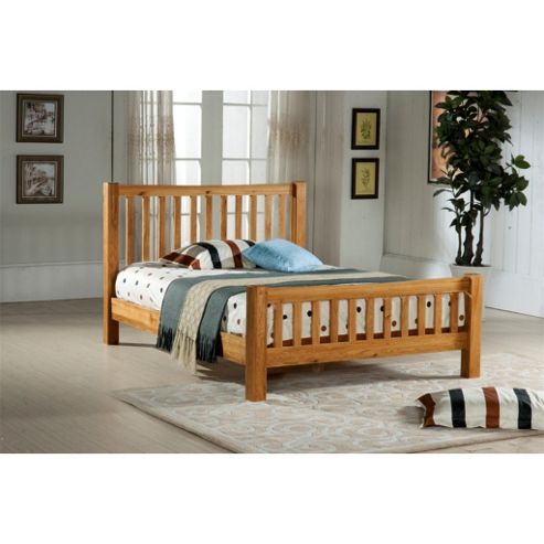 Image of Solid Oak Single Bed Frame - 3ft