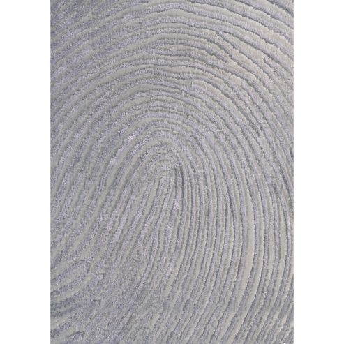 Image of Angelo Fingerprint Medium Gray Tufted Rug - 240cm H X 170cm W (7 Ft 10.5 In X 5 Ft 7 In)