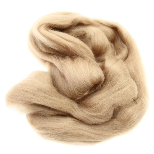 Image of Dhf-r08 Taupe 20g Falkland Wool Tops
