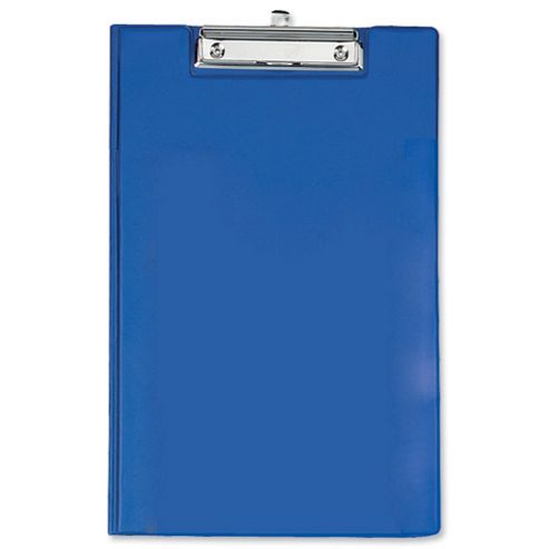 Image of Rapesco Clipboard Fold-over With Pocket And Pen Holder Foolscap Blue Ref Vfdcb0l3