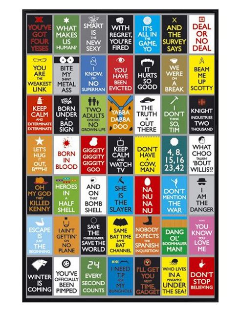 Image of Keep Calm And Carry On Gloss Black Framed Keep Calm & Watch Tv Poster