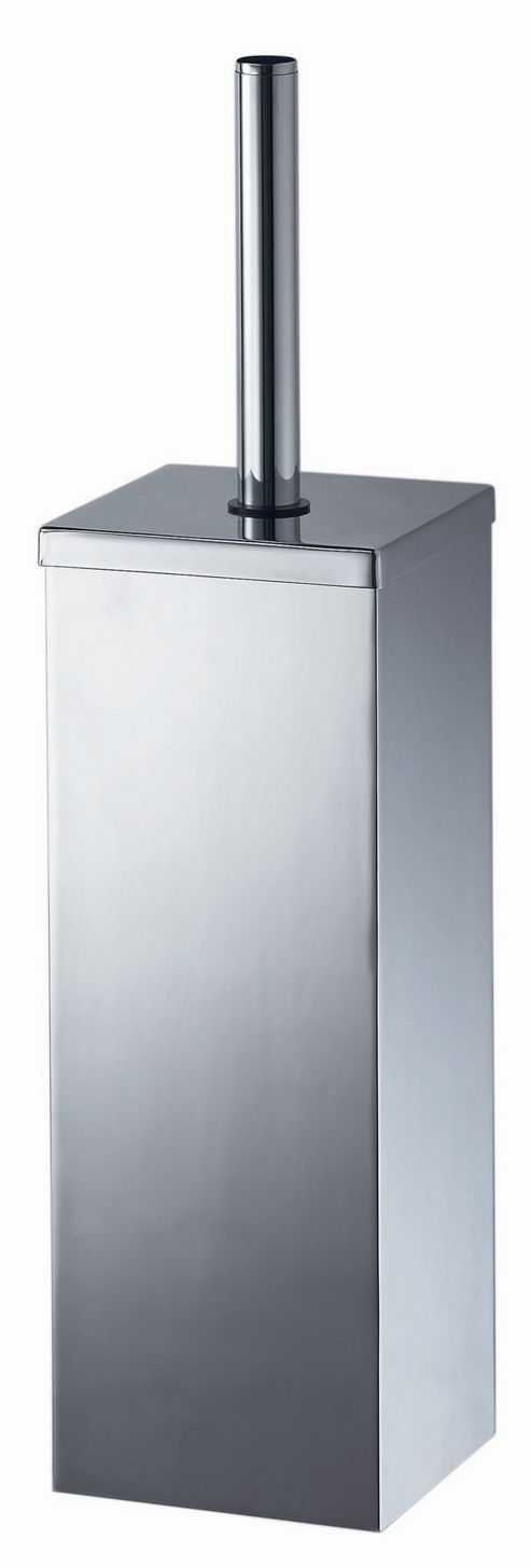 Image of Haceka Mezzo Metal Toilet Brush Holder In Chrome