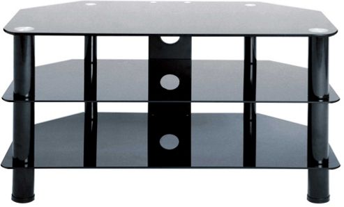 Image of Levv Universal Black Tv Stand For Up To 37 Inch Tvs