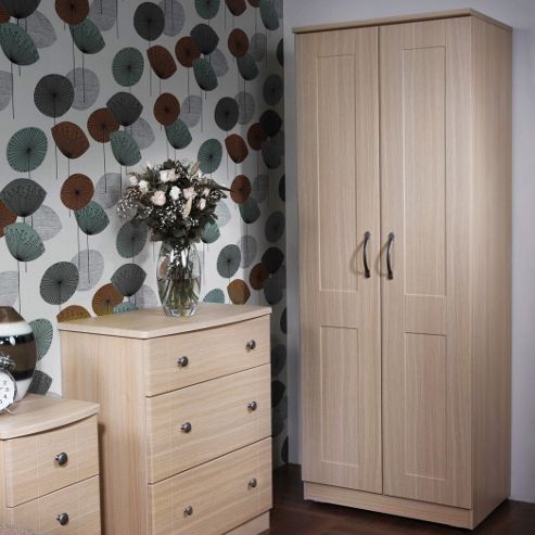 Image of Welcome Furniture Kingston Plain Wardrobe - Light Oak - 127cm H
