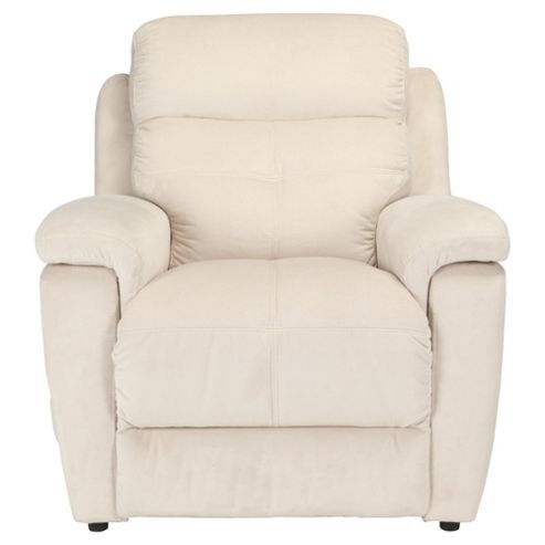 Image of Fabric Power Lift Recliner Chair Natural