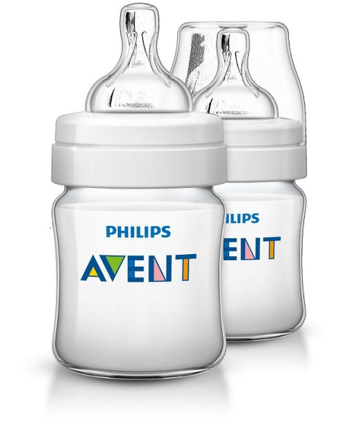 Image of Philips Avent Classic+ Anti-colic Bottle 260ml/9oz (2 Pack) Scf563/27