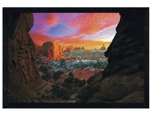 Image of Black Wooden Framed Utah Canyon Poster