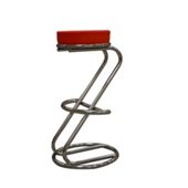 Z Red Faux Leather Kitchen Bar Stool