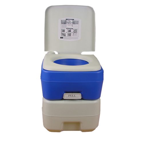 Image of Palm Springs 20l Litre Portable Toilet Potty Loo With Flush For Camping Caravan