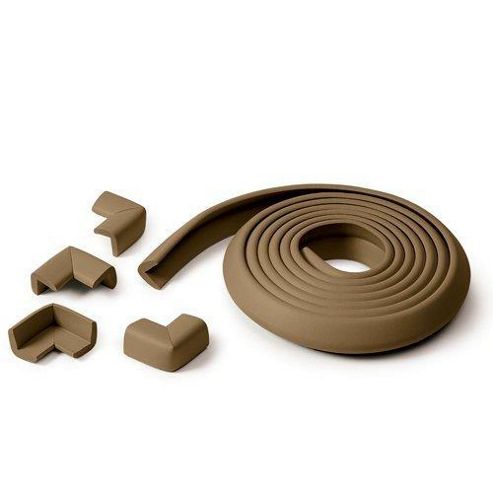 Image of Prince Lionheart Table Edge Guard With 4 Corners Chocolate