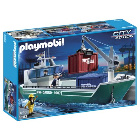 Image of Playmobil City Action Cargo Ship 5253