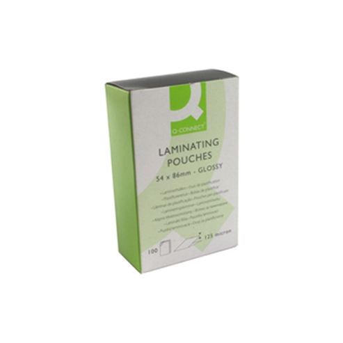 Image of Q-connect Laminating Pouch 54x86mm 125micron Pack Of 100 Kf01203