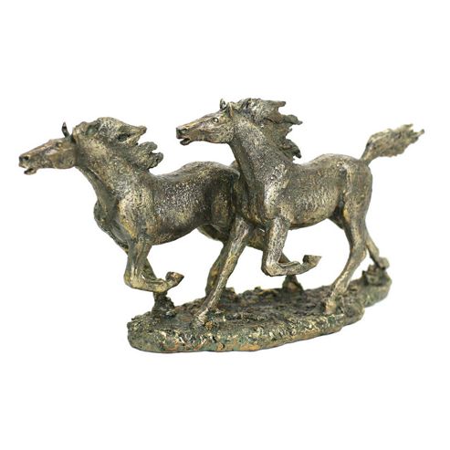 Image of Premier Housewares Double Horse Sculpture