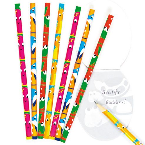 Image of Sealife Buddies Pencils (pack Of 8)