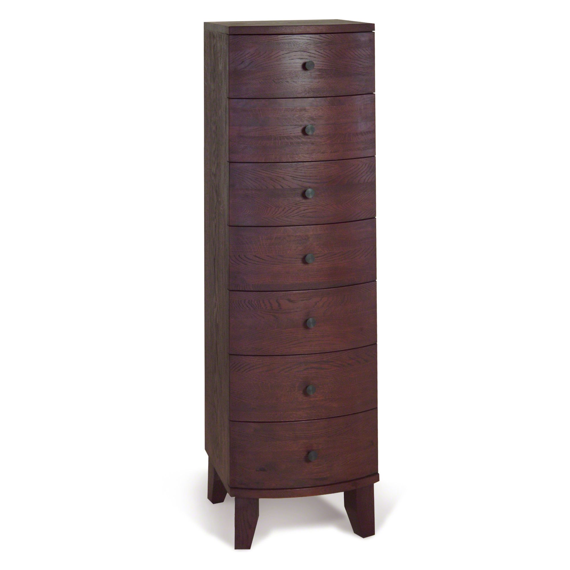 Oceans Apart Cordoba Walnut Seven Drawer Tall Chest - Dark Oak at Tesco Direct