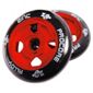 Pro Core Wheels 2 x 100mm CNC Cast Alloy High Bounce Scooter Wheels, Red