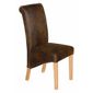 Kelburn Furniture Bordeaux Suede Leather Chair (Set of 2)