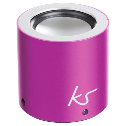 Image of Kitsound Button Portable Bluetooth Speaker Pink