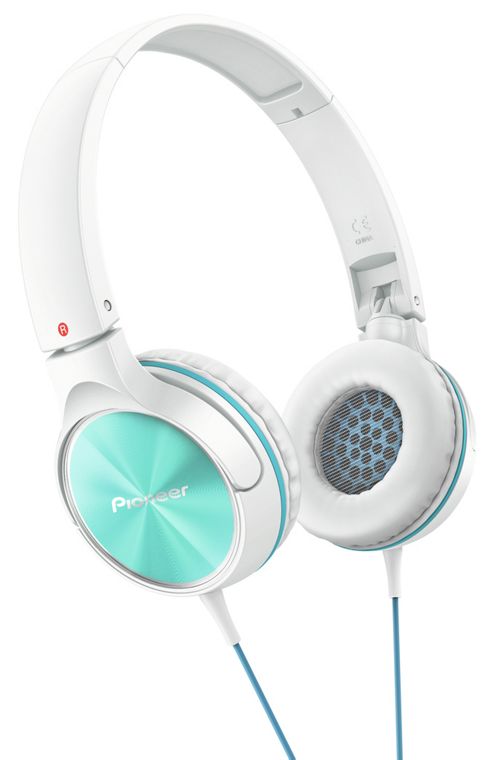 Image of Pioneer Semj522 Headphones (white/turquoise)