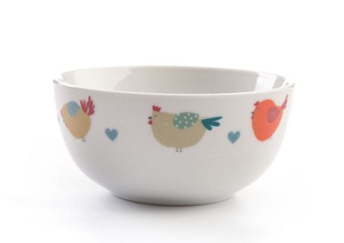 Image of David Mason Design Chirpy Chicks 14cm Bowl In White