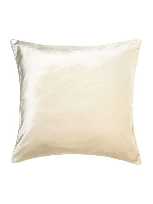 Image of Linea Oversized Velvet Cushion In Champagne