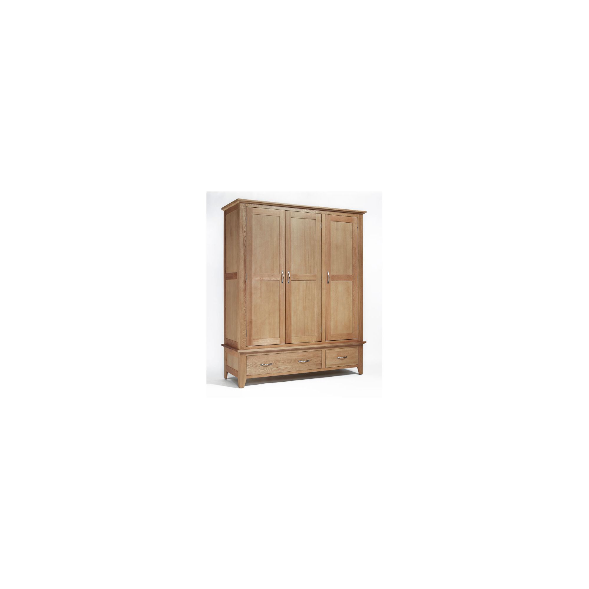 Ametis Sherwood Oak Two Drawer Triple Wardrobe at Tesco Direct