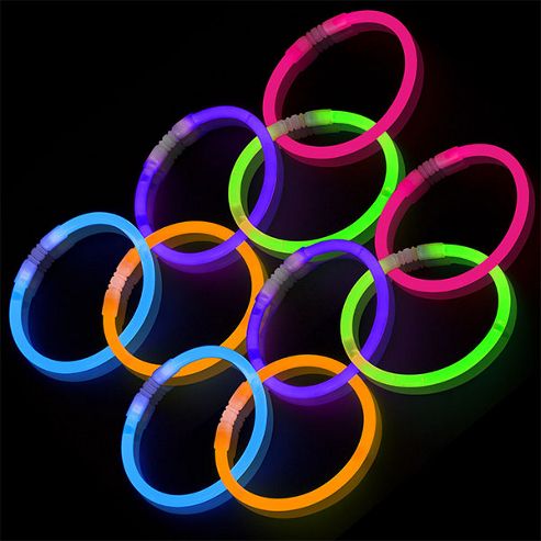 Image of Assorted Colours Glow Stick Bracelets