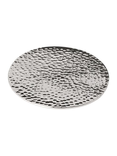 Image of Casa Couture Beaten Metal Coasters Set Of 4 In Silver