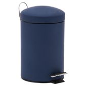 Tesco Rubber Touch Bin Blue