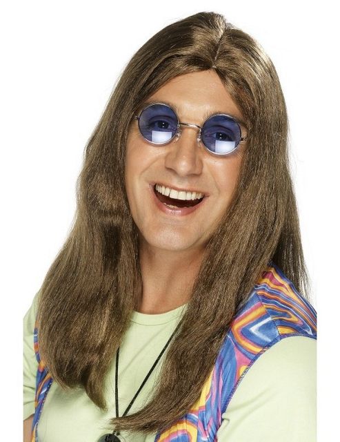 Image of Brown 60s Hippie Wig
