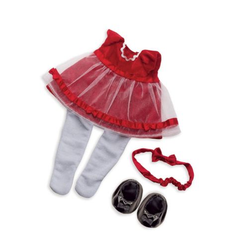 Image of Fanciful Frills Holiday Dress For Baby Stella By Manhattan Toys