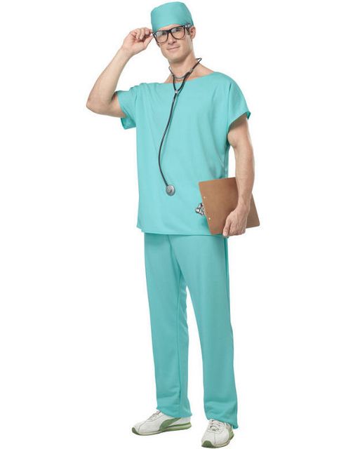 Image of Doctor Scrubs Costume Large