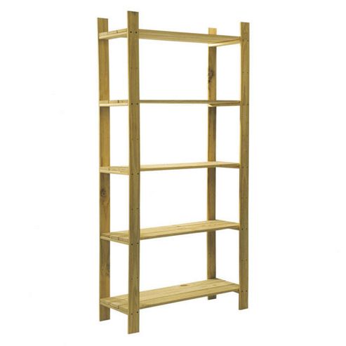 Image of Home Essence Natural Slatted Unit - 5 Shelves