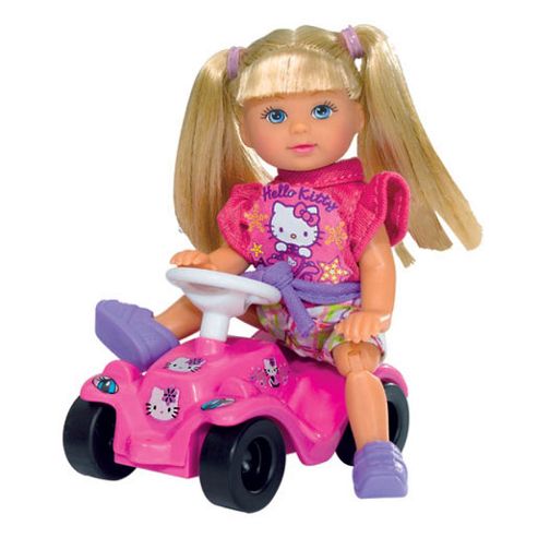 Image of Evi Love Hello Kitty Big Bobby Car With Doll