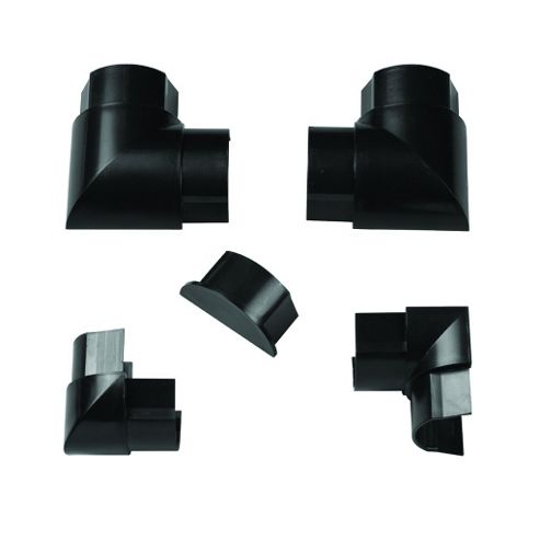 Image of Tv Trunking Black Accessory Pack 1