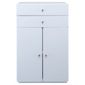 Stockholm White Gloss Double Door Unit