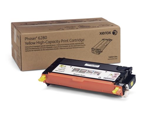 Image of Xerox High Capacity Toner Cartridge For Phaser 6280 - Yellow