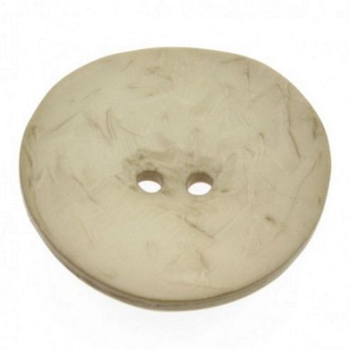 Image of Dill Buttons 60mm Dished Beige