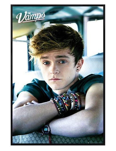 Image of Gloss Black Framed The Vamps Connor Samuel John Ball Poster