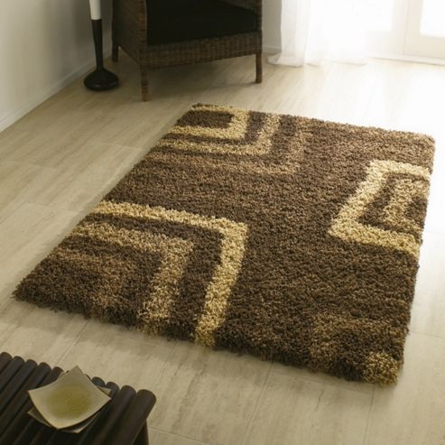 Image of Nordic Tides Brown 200x290 Cm Shaggy Rug
