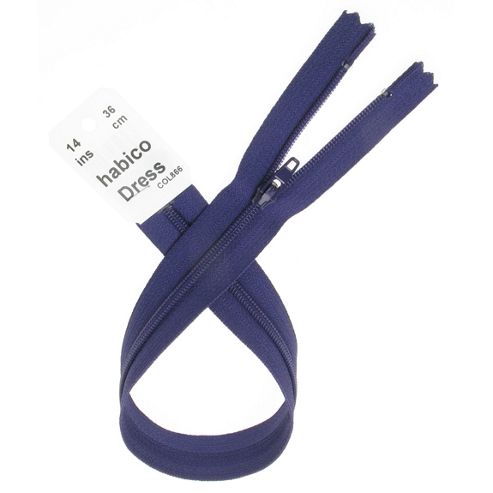 Image of Dress Zip - 36cm - Purple